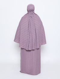 Crepe Telekung Set - Mauve
