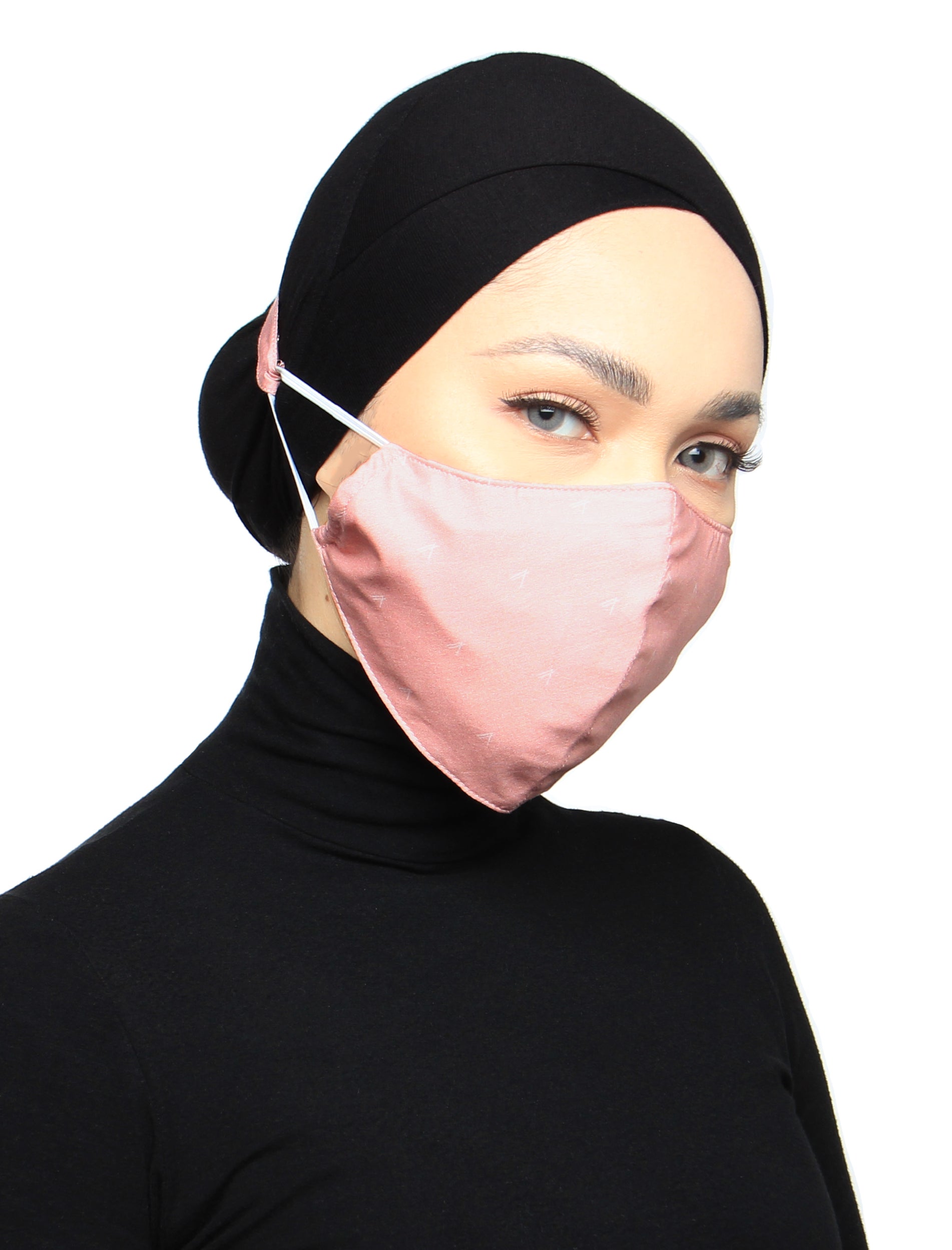 Organic Cotton Voile 3 Ply Face Mask - Nude