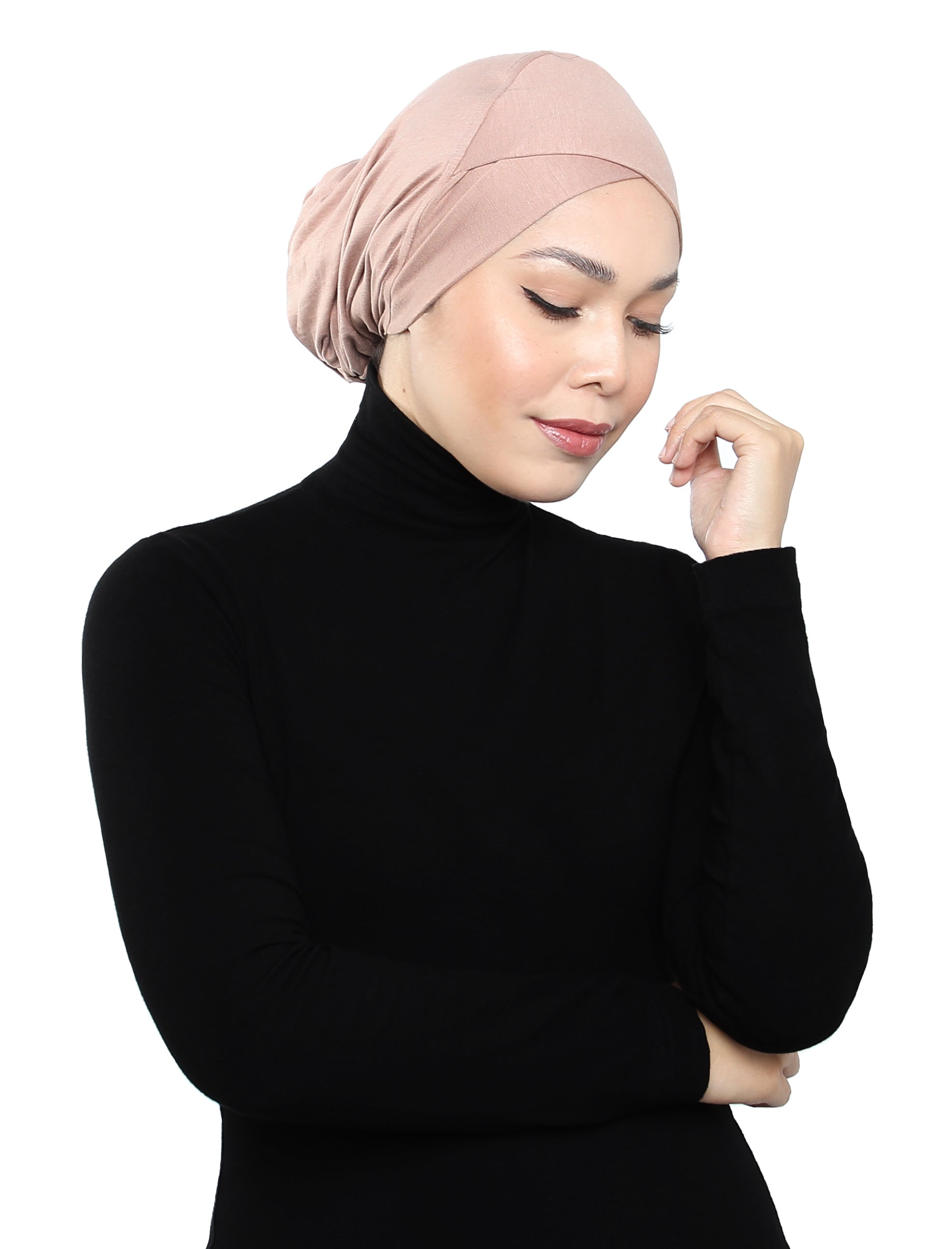 Basic Turban Underscarf - Nude