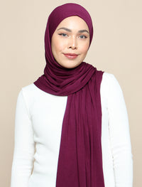 Lux Square Soft Jersey - Berry