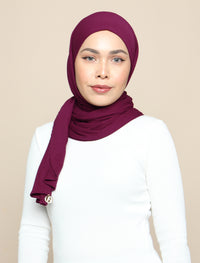 Lux Square Soft Jersey - Berry