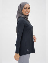 GLOWco Exclusive Pleated Top in Black