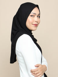 Basic Tri Scarf Onesie - Black