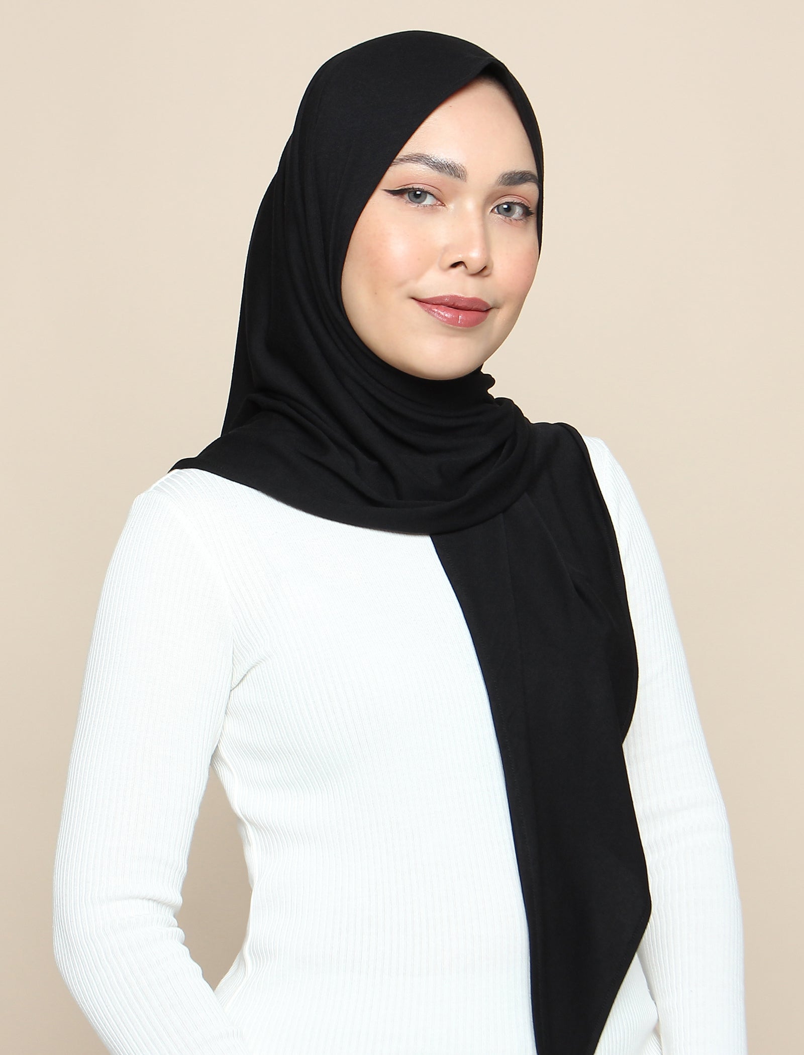 Basic Tri Scarf Onesie - Black