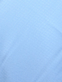 Patterned Crepe Tri Scarf - Blue