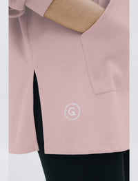 Oversized Hoodie in Dusty Pink