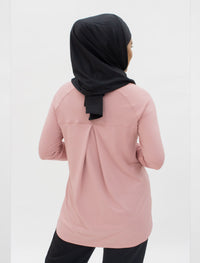 GLOWco Exclusive Pleated Top in Blush Pink