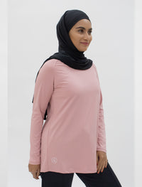 GLOWco Exclusive Pleated Top in Blush Pink