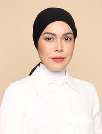 Bonnet Soft Jersey Underscarf - Black