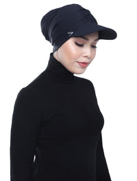 Aqua Sol Turban Cap - Black