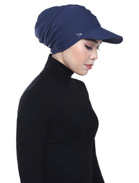 Aqua Sol Turban Cap - Navy