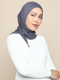 Basic Tri Scarf Onesie - Charcoal Grey