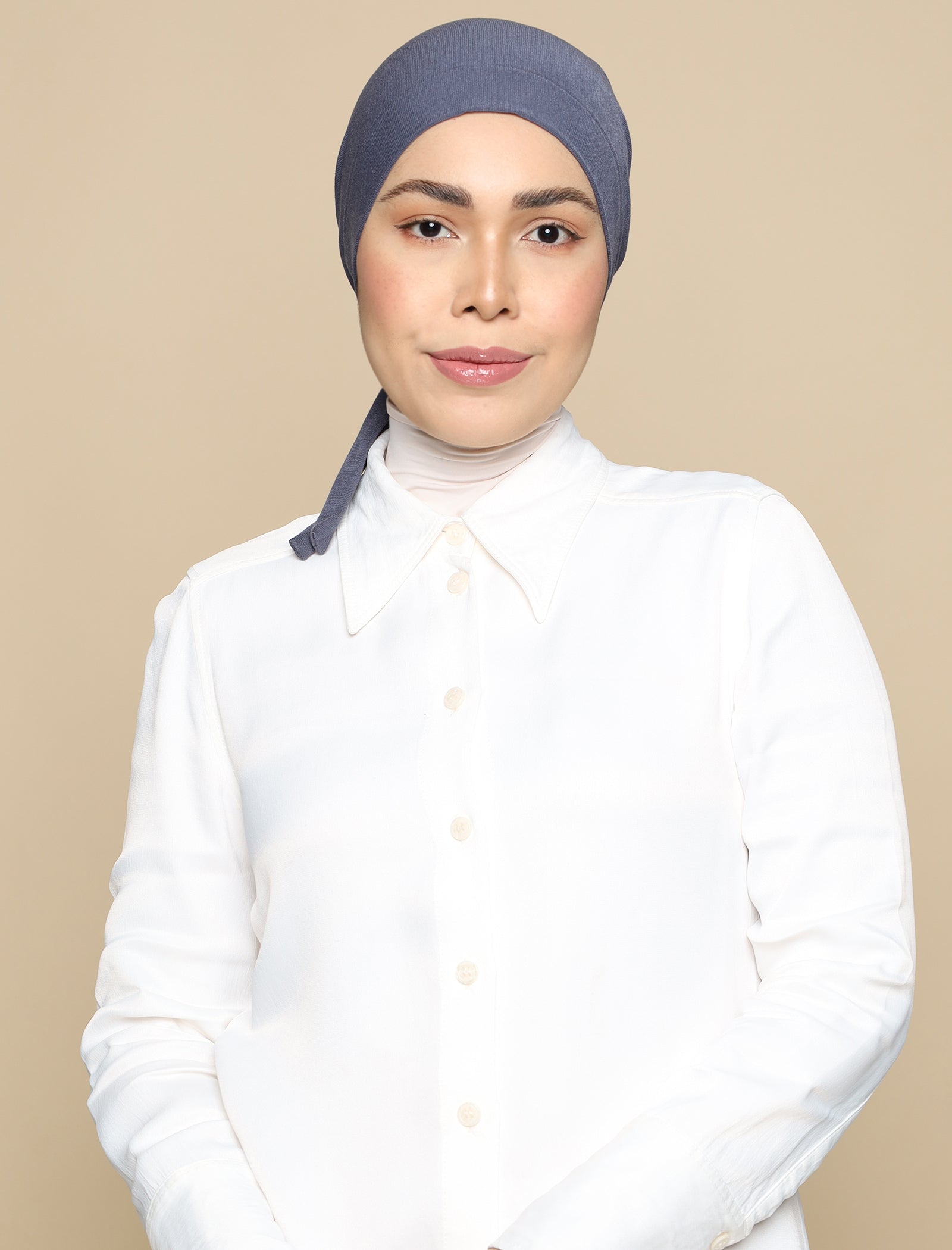 Bonnet Soft Jersey Underscarf - Charcoal Grey