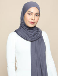 Lux Square Soft Jersey - Charcoal Grey