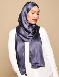 Lux Turban Crushed Satin Silk - Dutch Blue