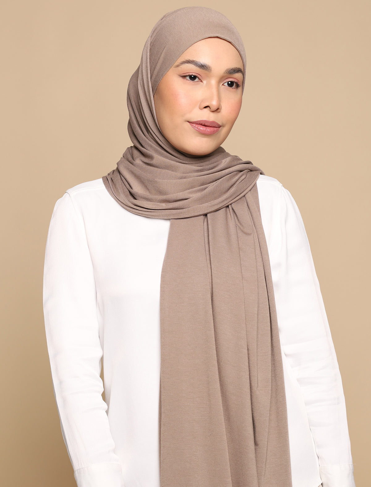 Lux square soft jersey earth stone adlina anis