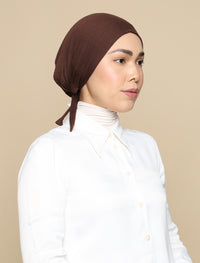 Bonnet Soft Jersey Underscarf - Espresso