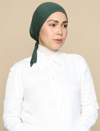Bonnet Soft Jersey Underscarf - Forest Green