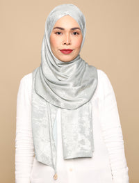 Lux Turban Brushed Metallic Satin - Icy Mint