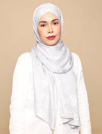 Lux Turban Brushed Metallic Satin - Ivory