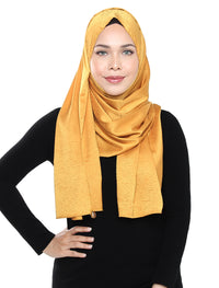 Jacquard Satin Shawl Onesie - Mustard Gold