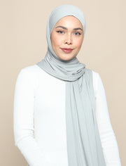 Lux Square Soft Jersey - Light Grey