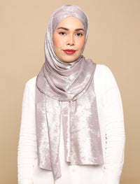 Lux Turban Brushed Metallic Satin - Lilac