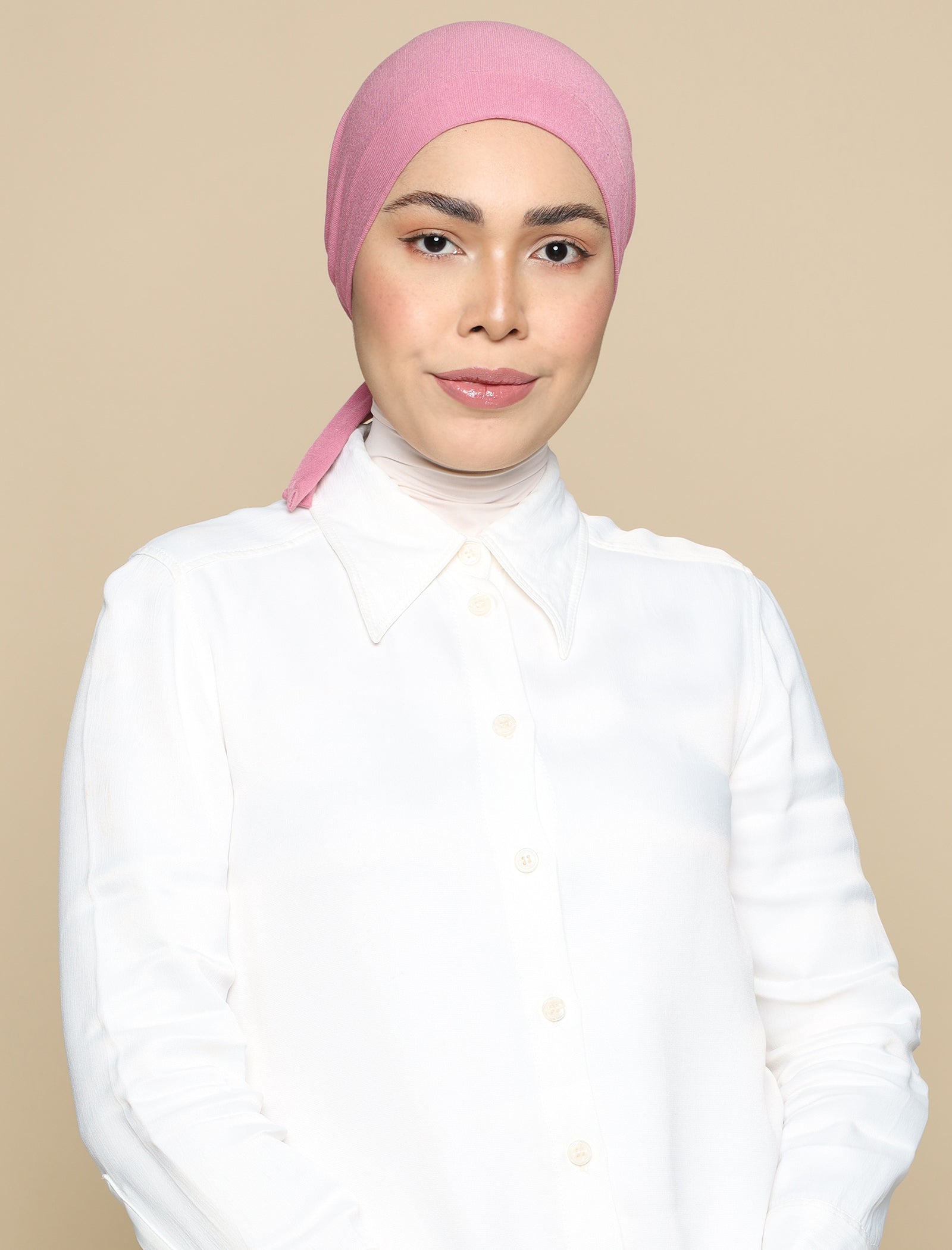 Bonnet Soft Jersey Underscarf - Mauve