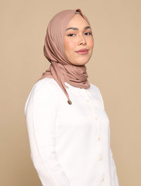 Basic Tri Scarf Onesie - Milk Tea