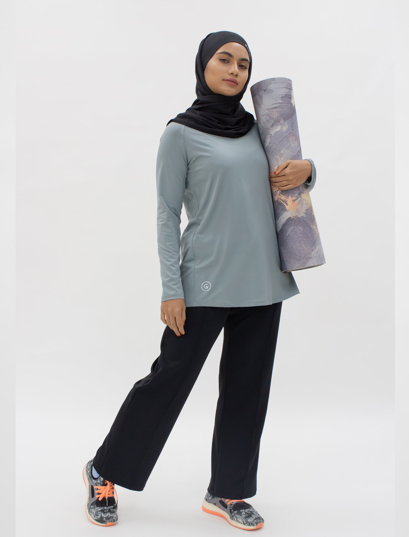 GLOWco Exclusive Pleated Top in Mint Green