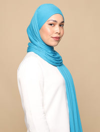 Lux Square Soft Jersey - Sky Blue