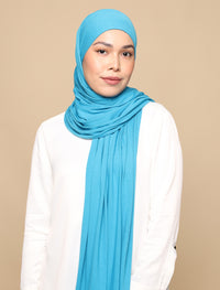 Lux Square Soft Jersey - Sky Blue