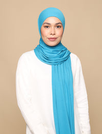 Lux Square Soft Jersey - Sky Blue