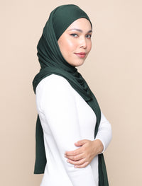 Lux Square Soft Jersey - Forest Green