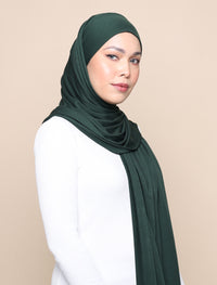 Lux Square Soft Jersey - Forest Green