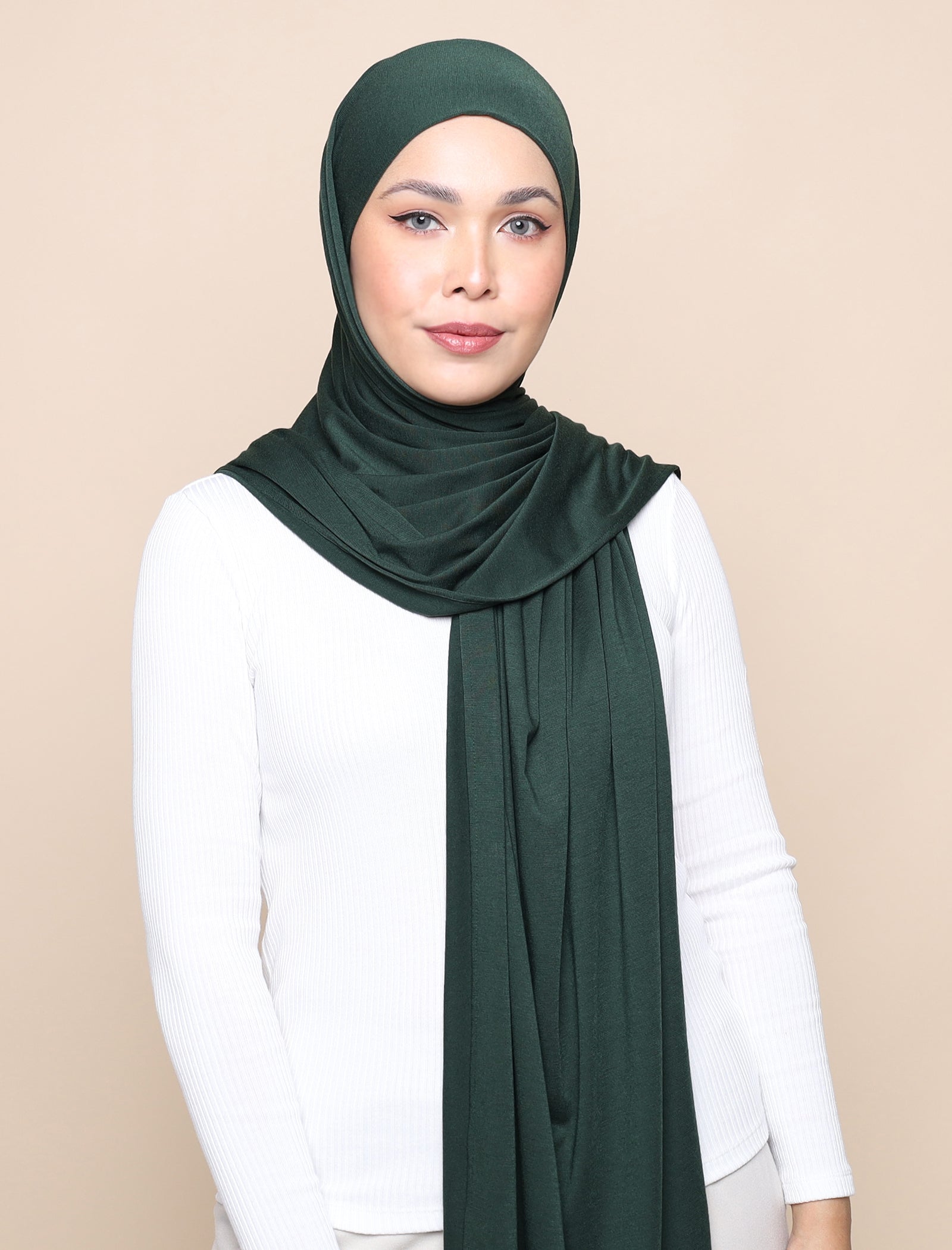 Lux Square Soft Jersey - Forest Green