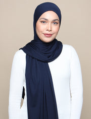 Lux Square Soft Jersey - Navy