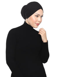 Basic Turban Underscarf - Black