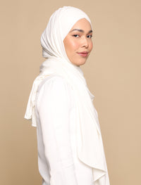 Lux Turban Soft Jersey - White