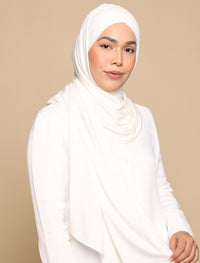 Lux Turban Soft Jersey - White
